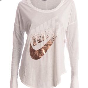 NIKE SIGNAL LS TEE METALLIC